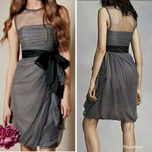 WHITE by Vera Wang Tulle Y2K Sheer Fairy Grunge Dress 16 balletcore whimsigoth